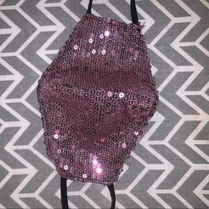 CHILD SPARKLY FACE MASK NEVER BEEN WORN